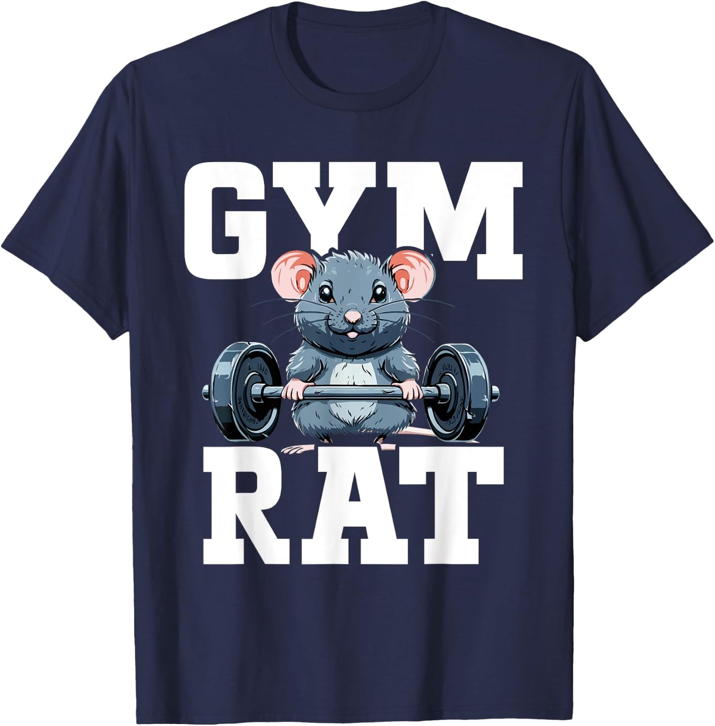 Funny Sport Gym Rat Fitness Bodybuilding T-Shirt - T-Shirt | Navy