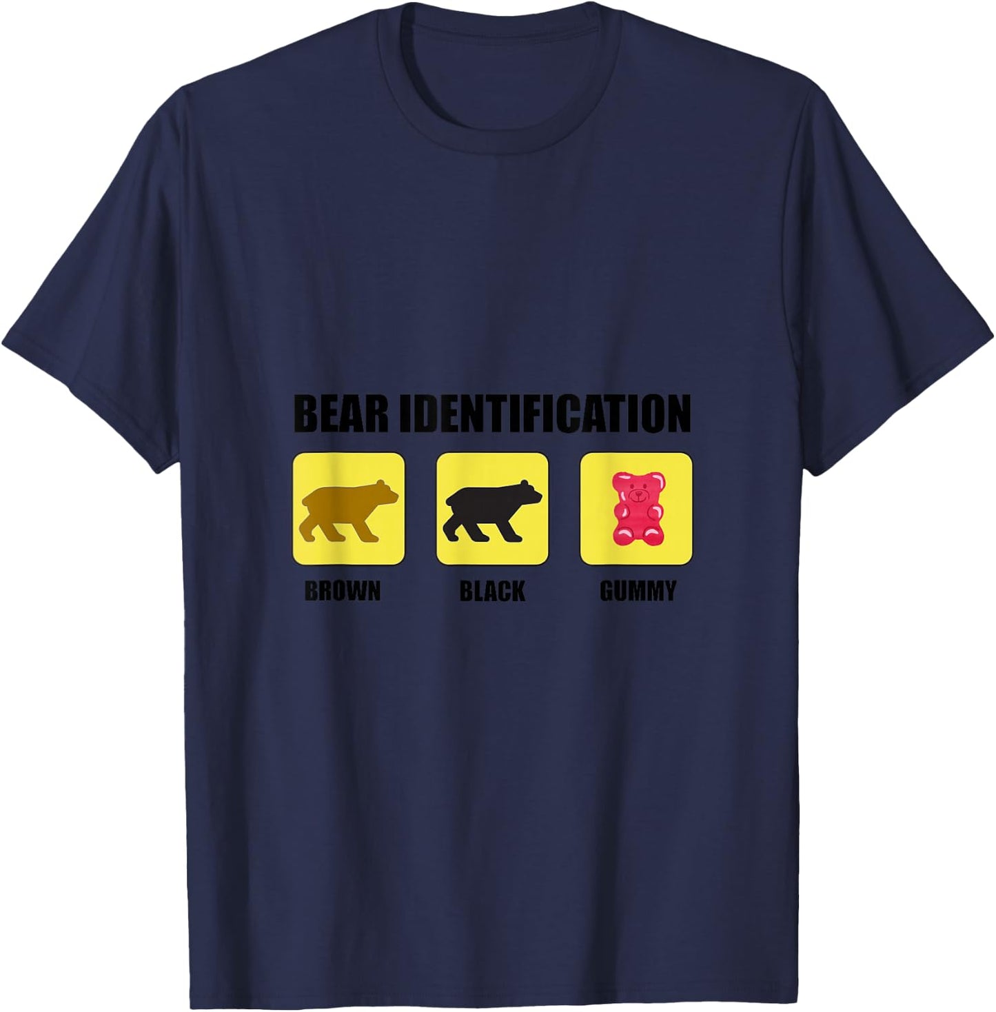 Bear Identification Funny T-Shirt - T-Shirt | Navy