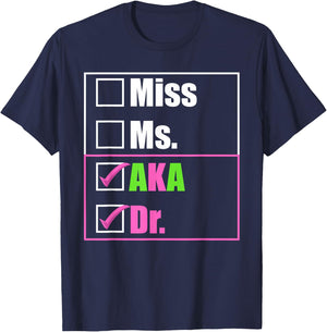AKA Doctor Medical Worker Appreciation Graduation T-Shirt - T-Shirt | Navy
