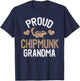 Proud Chipmunk Grandma - Cute Chipmunk Grandma T-Shirt - T-Shirt | Navy