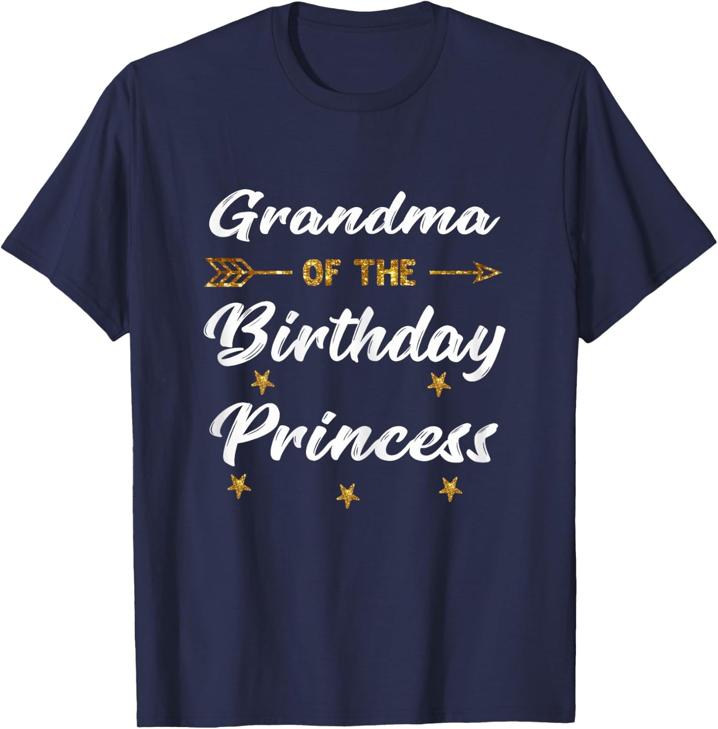 Grandma Of The Birthday Princess Girl Matching Family Party T-Shirt - T-Shirt | Navy