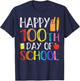 100 Days of School Teacher and Student T-Shirt - T-Shirt | Navy
