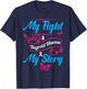 Thyroid Hashimotos Hypothyroidism Awareness Survivor Ribbon T-Shirt - T-Shirt | Navy