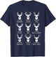 Deer Hunter Buck Lovers All Shanta's Reindeer Funny Deer Pun T-Shirt - T-Shirt | Navy