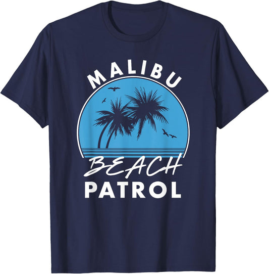 Malibu Beach Patrol Men Women Kids T-Shirt - T-Shirt | Navy