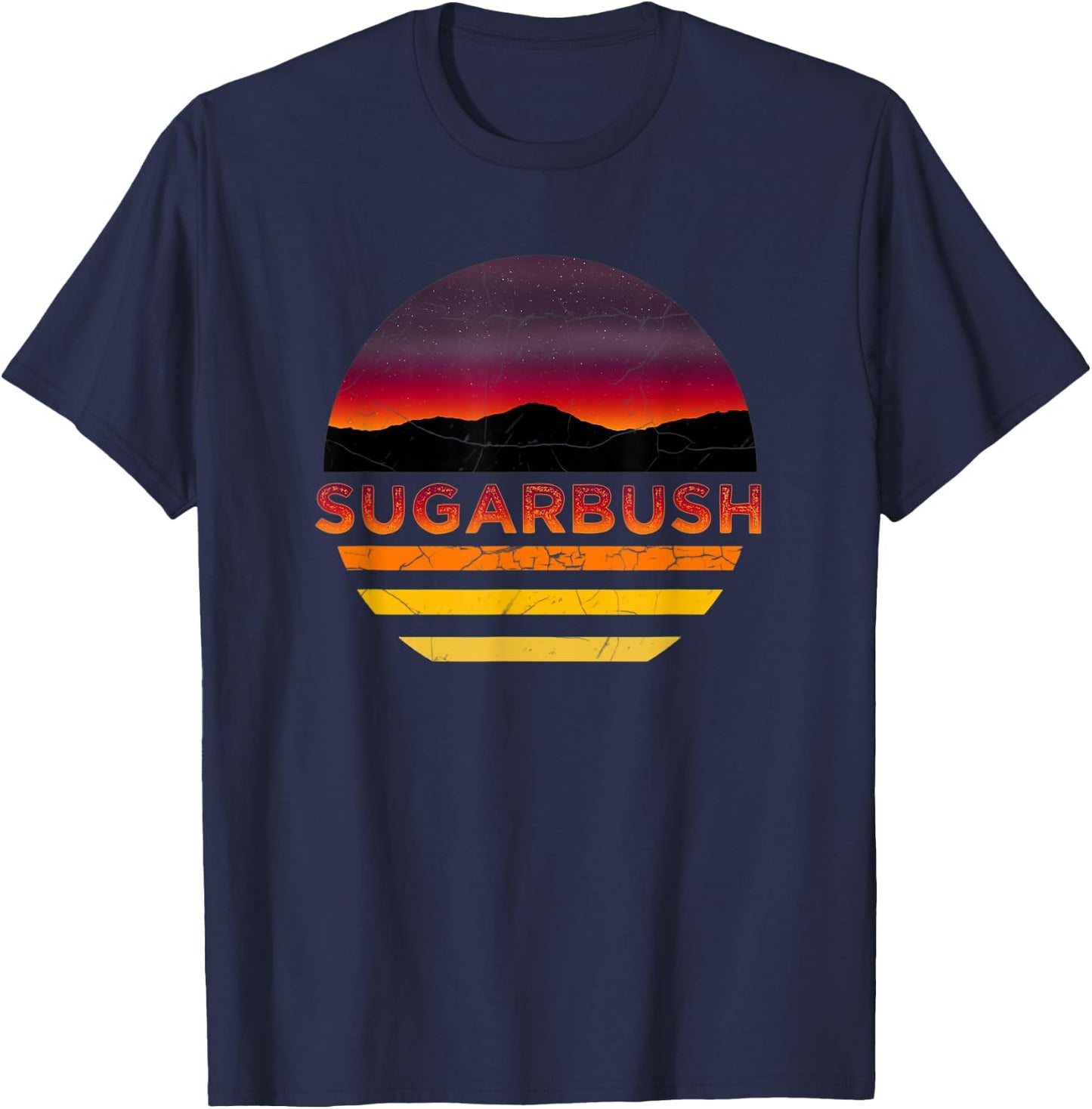 Retro Vintage Sugarbush, Vermont Vacation Souvenir T-Shirt - T-Shirt | Navy