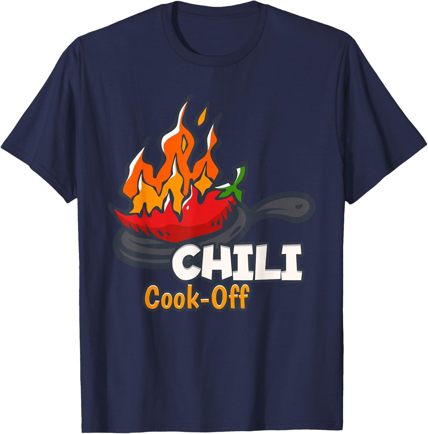 Retro Chili Cook Off Designs, I Love Chili Gifts T-Shirt - T-Shirt | Navy