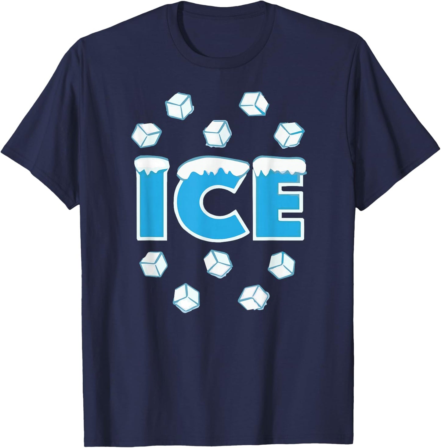 Ice Baby Family Couple Funny Halloween Costume T-Shirt - T-Shirt | Navy