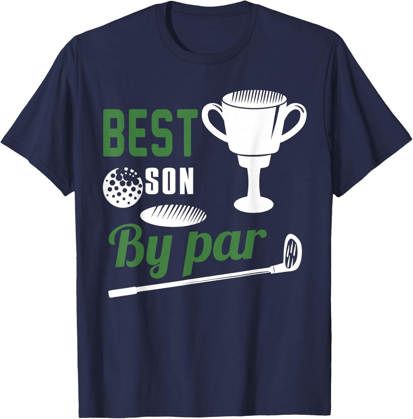 Best Son By Par Golf Golfer Gift T-Shirt - T-Shirt | Navy