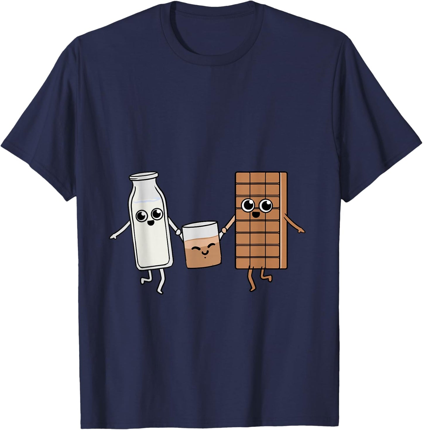 Kawaii Chocolate Milk Chocolate Milk Lover Gift T-Shirt - T-Shirt | Navy