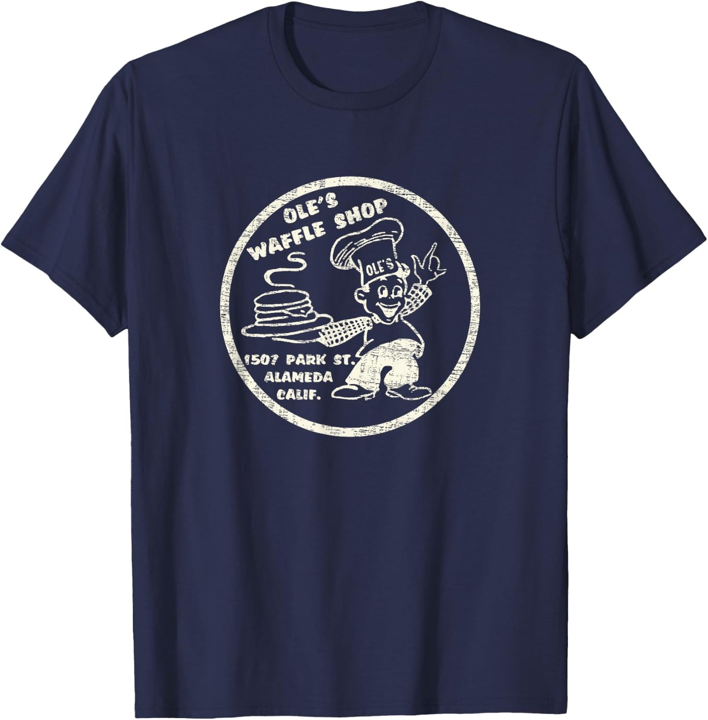 Vintage Alameda California T-Shirt - T-Shirt | Navy