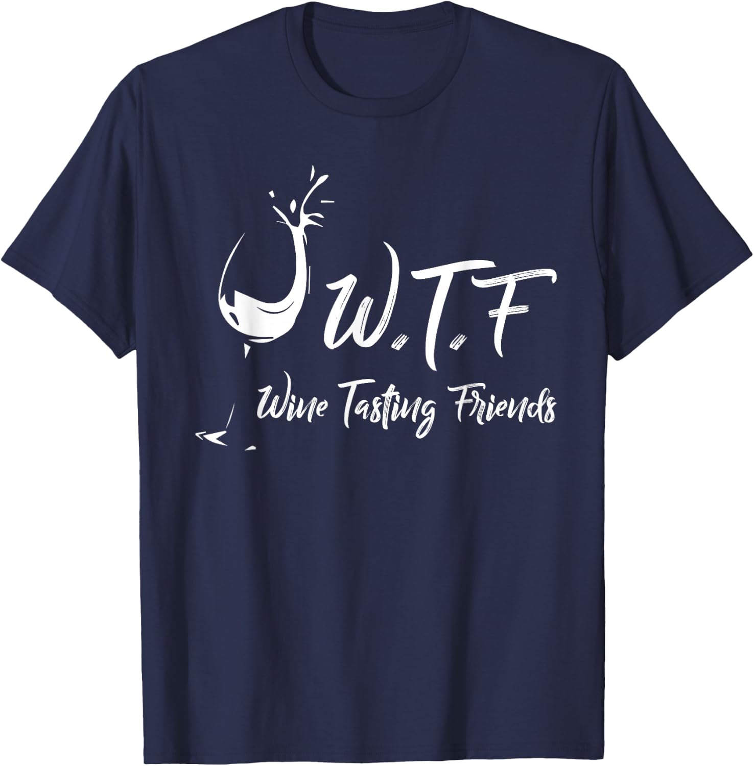 Wine Tasting Friends Wine Tour T-Shirt - T-Shirt | Navy