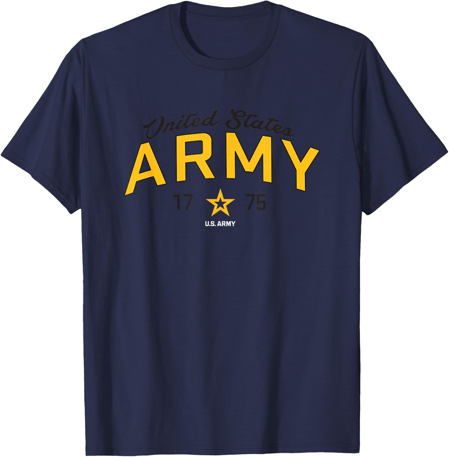 United States Army Military Green Star Officially Licensed T-Shirt - T-Shirt | Navy
