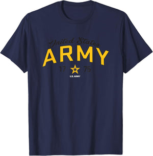 United States Army Military Green Star Officially Licensed T-Shirt - T-Shirt | Navy