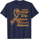 I wear Orange for my Sister Leukemia Cancer Awareness T-Shirt - T-Shirt | Navy