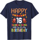 Happy Me 16 Thanksgiving Day And Yes It's My 16th Birthday T-Shirt - T-Shirt | Navy
