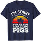 I'm Sorry for What I Said When We Were Loading Pigs Sunset T-Shirt - T-Shirt | Navy