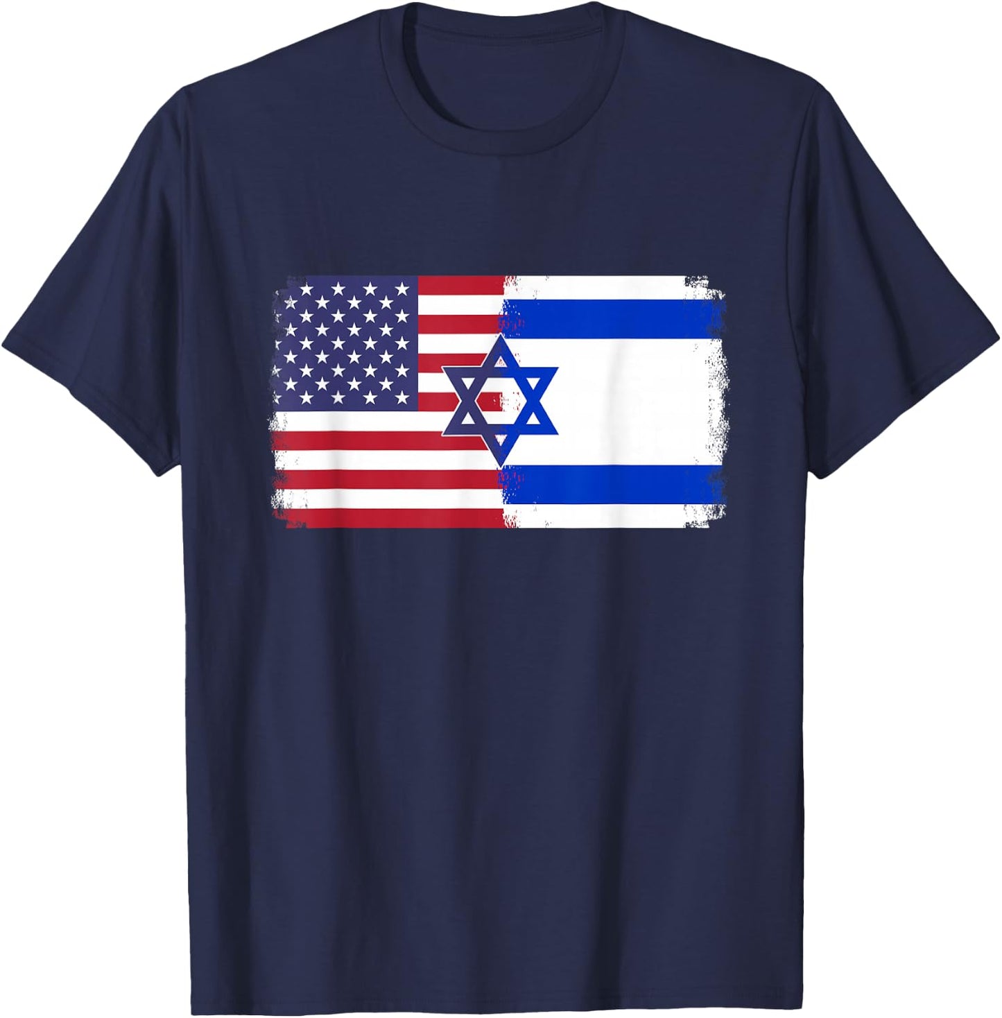 Israel USA flag T-Shirt - T-Shirt | Navy