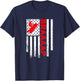 Funny American Flag Snowmobile Braaap T-Shirt - T-Shirt | Navy