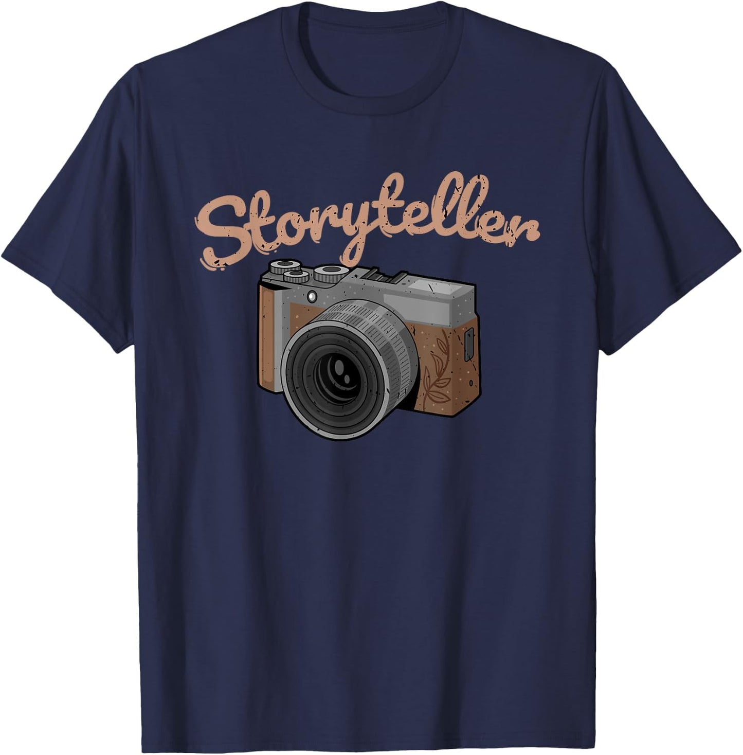 Cool Storyteller Funny Camera Photographer Gift Men Women T-Shirt - T-Shirt | Navy