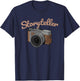 Cool Storyteller Funny Camera Photographer Gift Men Women T-Shirt - T-Shirt | Navy