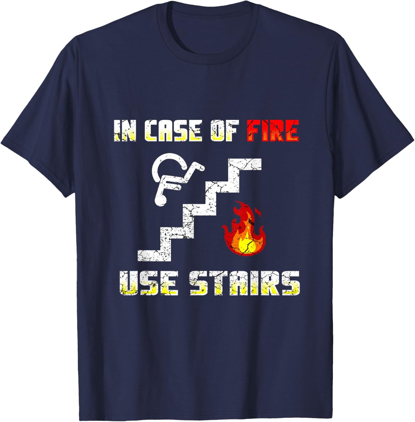 Wheelchair Humour Disability Handicap T-Shirt - T-Shirt | Navy