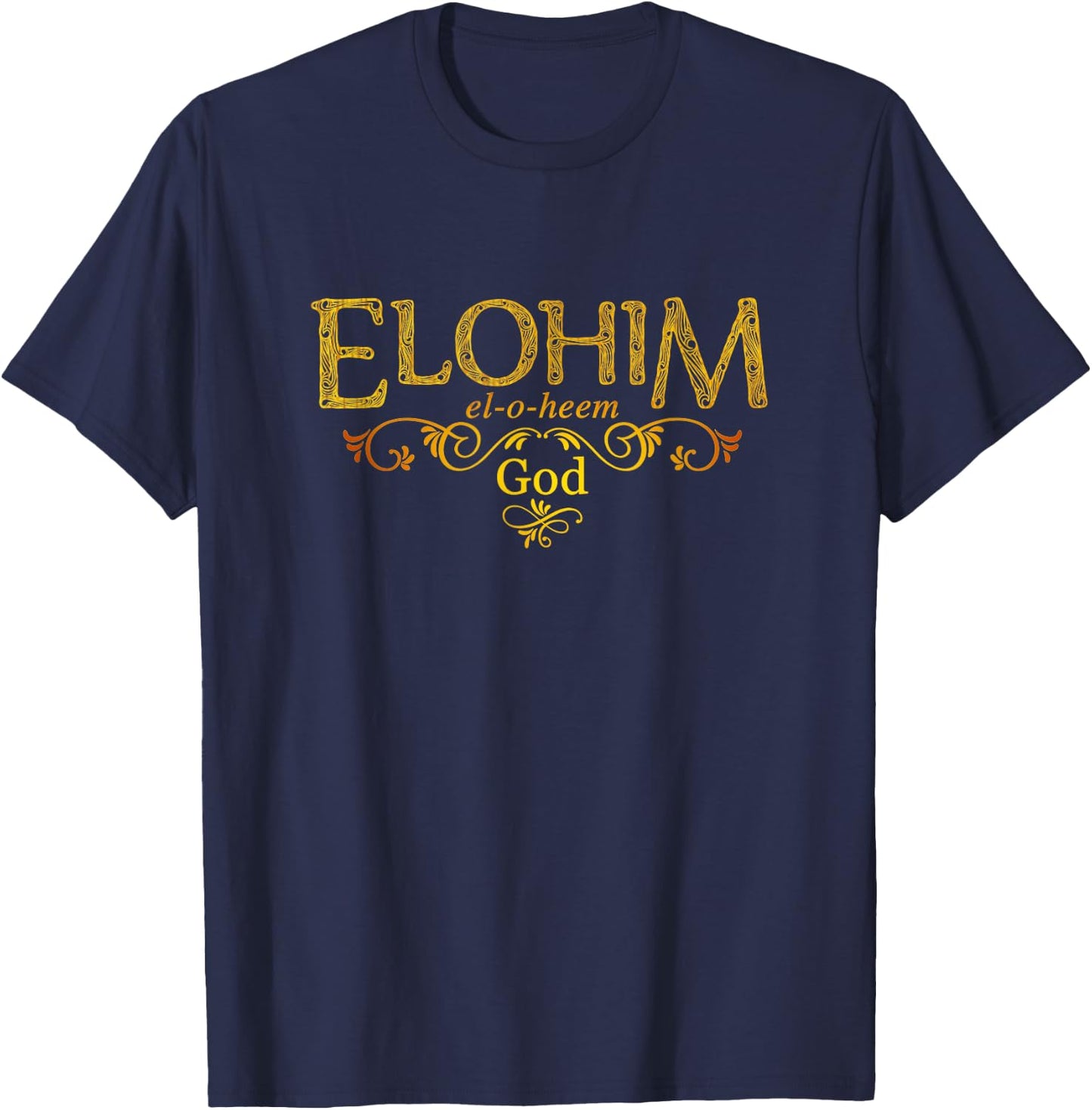 Elohim God T-Shirt - T-Shirt | Navy