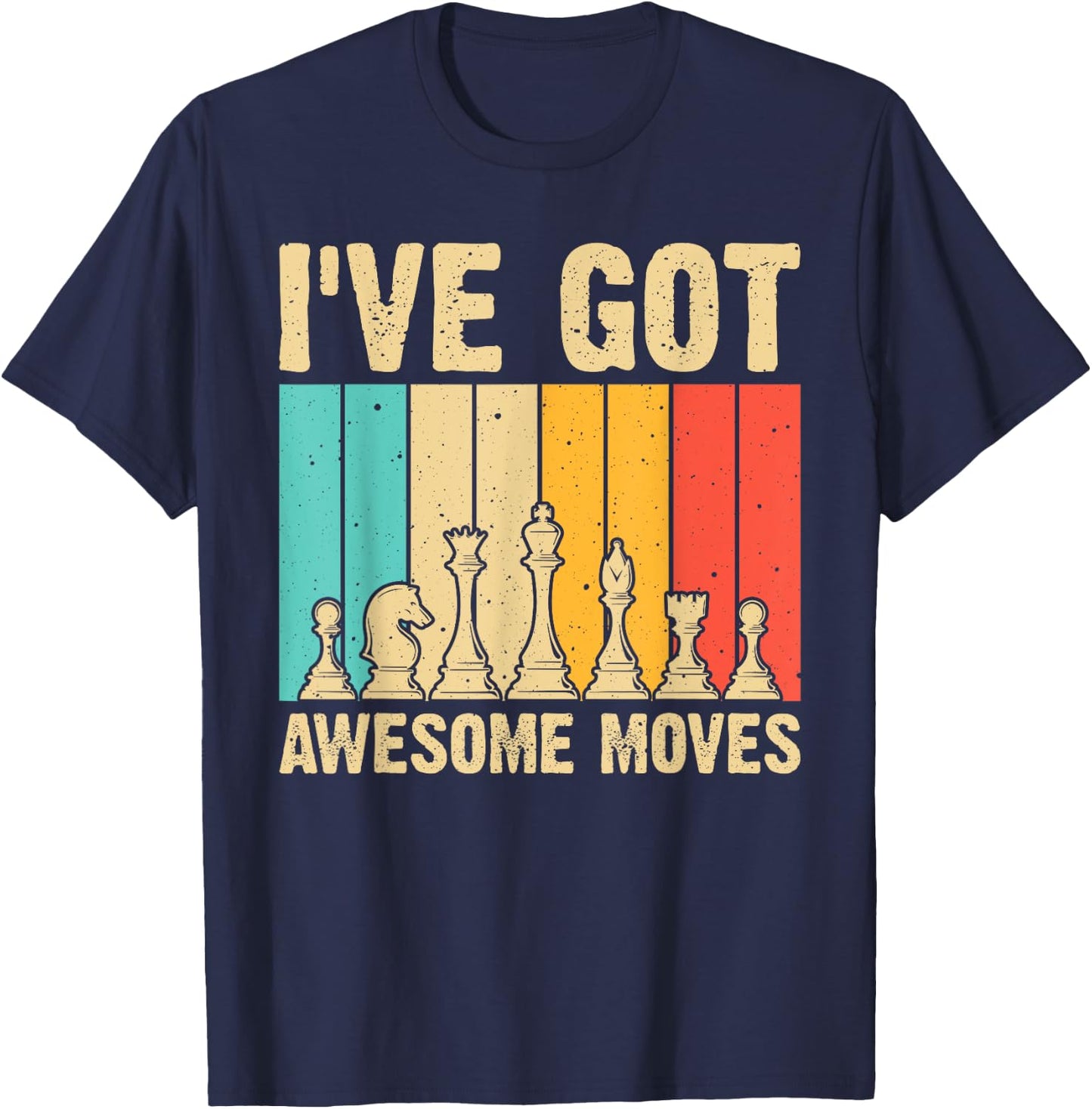 Funny Chess Gift Chess Player Men Women Kids Chess Lover T-Shirt - T-Shirt | Navy