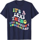 Personalized Name Mothers Day outfit Retro Groovy Its a Lexi Thing You Wouldnt Understand T-Shirt - T-Shirt | Navy