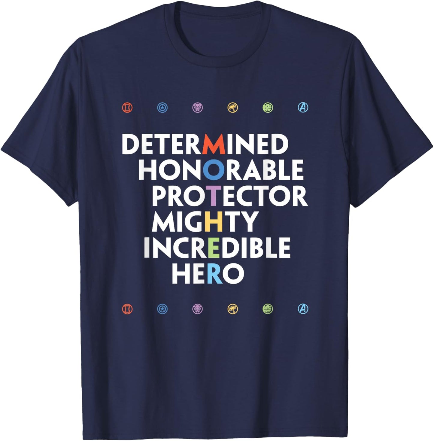 Marvel Avengers Super Hero Mother's Day T-Shirt - T-Shirt | Navy