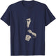 Bruce Lee Ready To Fight Shaded Portrait Vintage T-Shirt - T-Shirt | Navy