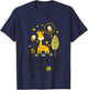 Kids My Grampy Loves Me Granddaughter Giraffe T-Shirt - T-Shirt | Navy