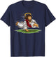 Rugby Jesus Scores Funny Rugby Illustration T-Shirt - T-Shirt | Navy