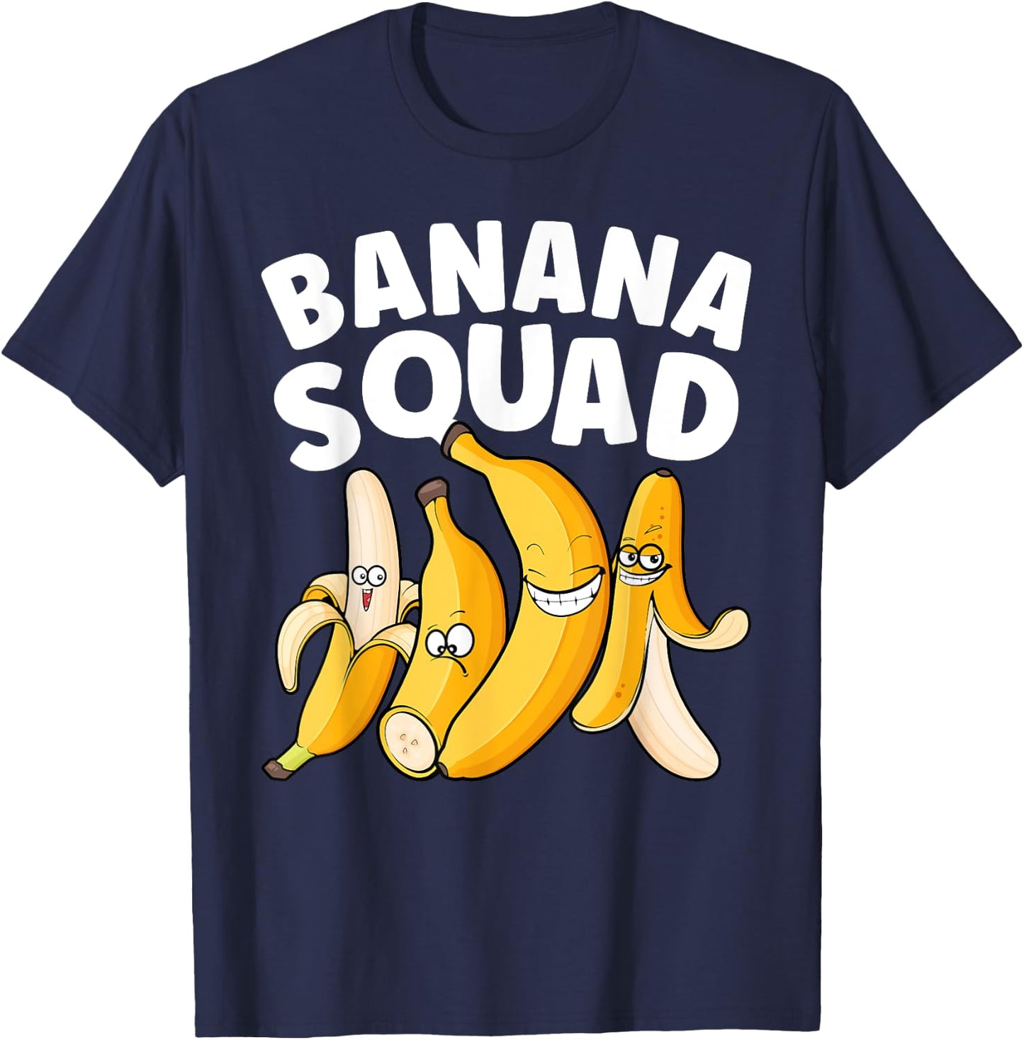 Funny Banana Design Women Kids Fruit Banana Lover T-Shirt - T-Shirt | Navy