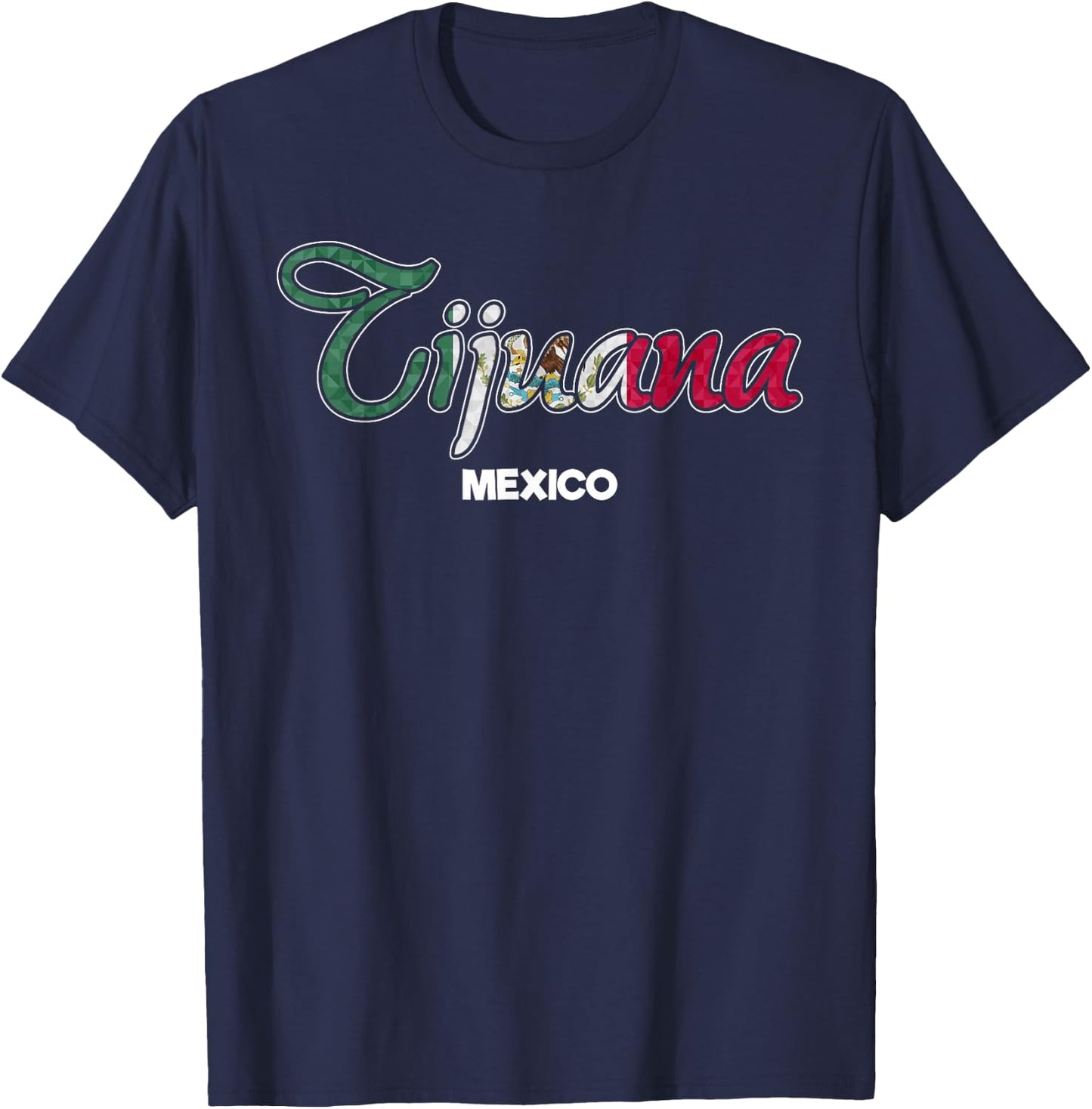 Tijuana City Flag Mexican T-Shirt - T-Shirt | Navy