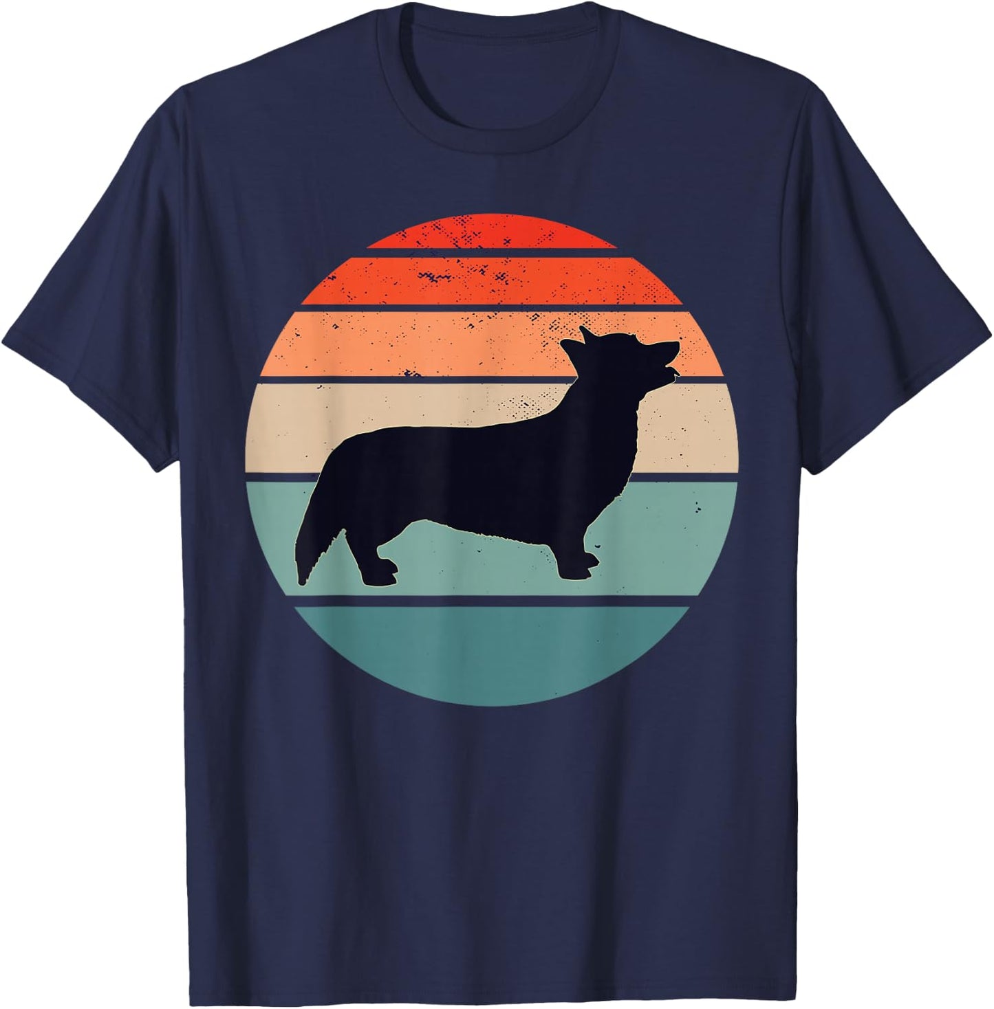 Welsh Corgi Pembroke Welsh Corgi Cardigan T-Shirt - T-Shirt | Navy