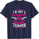 I'm Just A Sweetheart With A Temper T-Shirt - T-Shirt | Navy