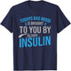 Diabetes Awareness Type 1 2 - Diabetic T1D T2D T-Shirt - T-Shirt | Navy