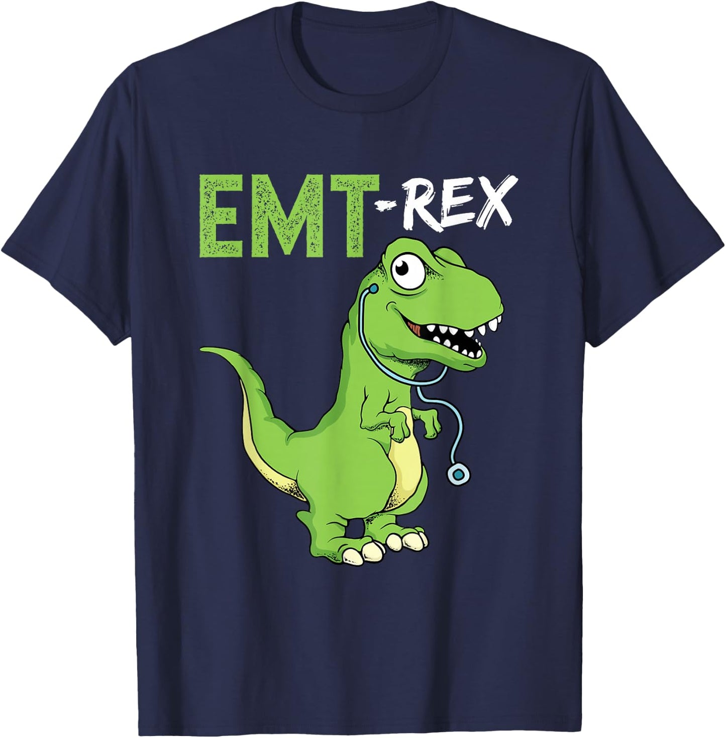 EMT Rex Funny Paramedic Graduation Firefighter T-Shirt - T-Shirt | Navy
