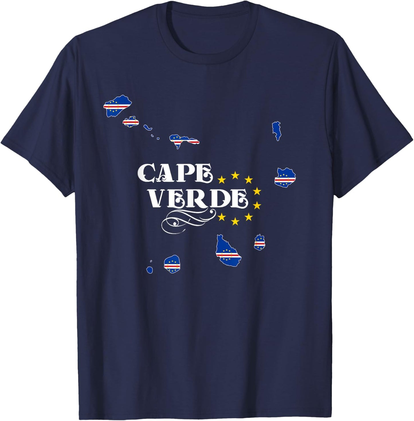 Cape Verde Shirt for Cape Verdean Men, Women and Kids T-Shirt - T-Shirt | Navy