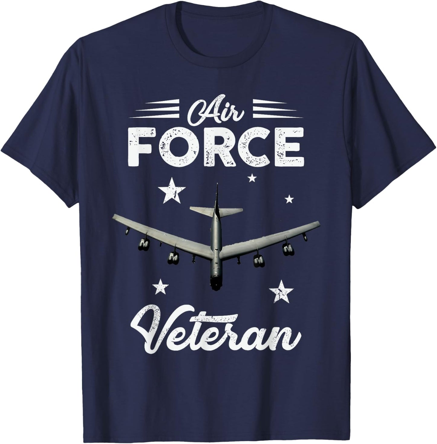 Air Force Veteran B-52 Bomber - Best Gift Veterans T-Shirt - T-Shirt | Navy