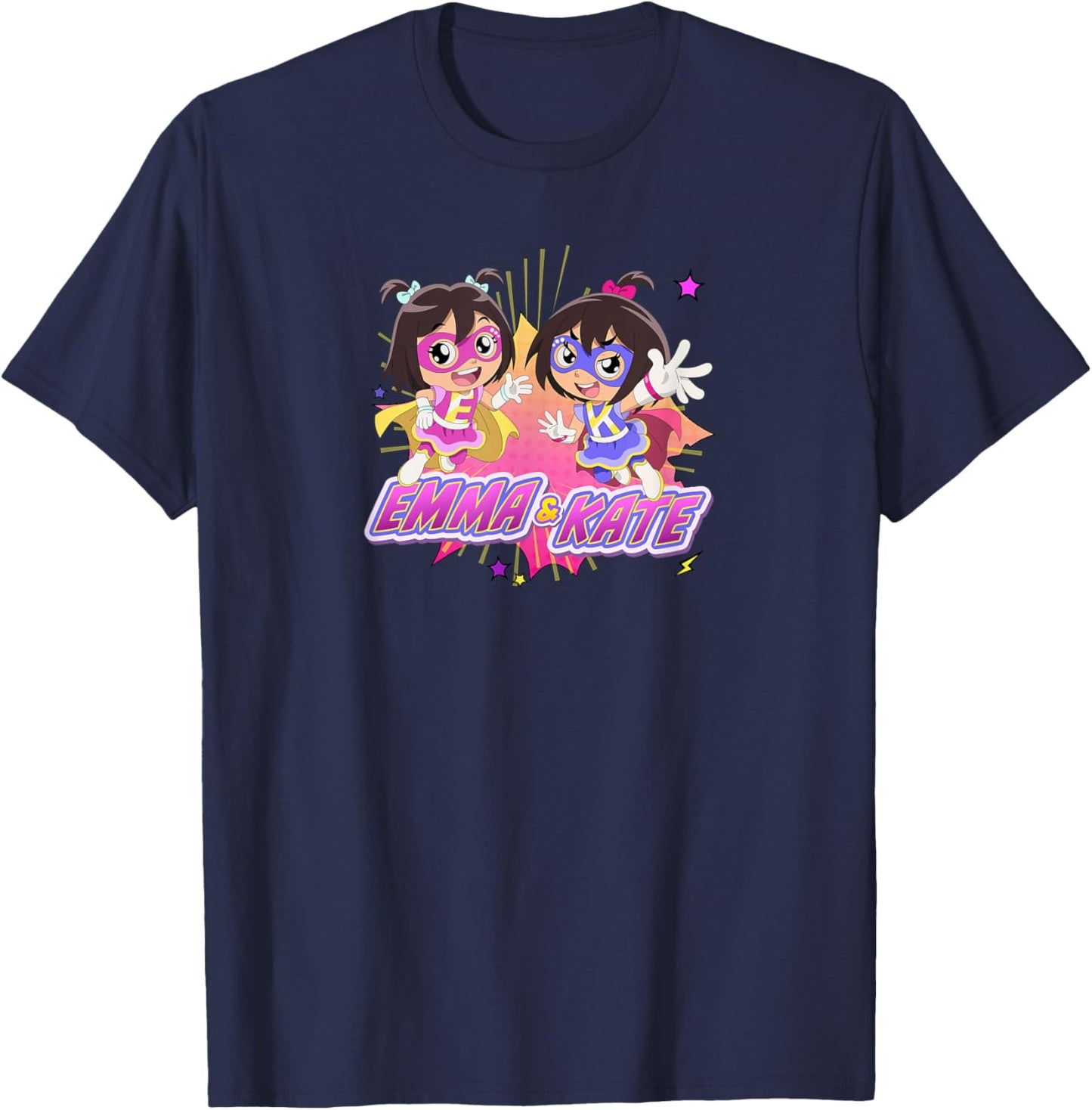 Ryan's World The Movie Emma & Kate T-Shirt - T-Shirt | Navy