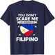 You Don't Scare Me My Husband Is Filipino Halloween T-Shirt - T-Shirt | Navy