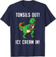 Tonsil Removal Surgery Recovery T Rex T-Shirt - T-Shirt | Navy