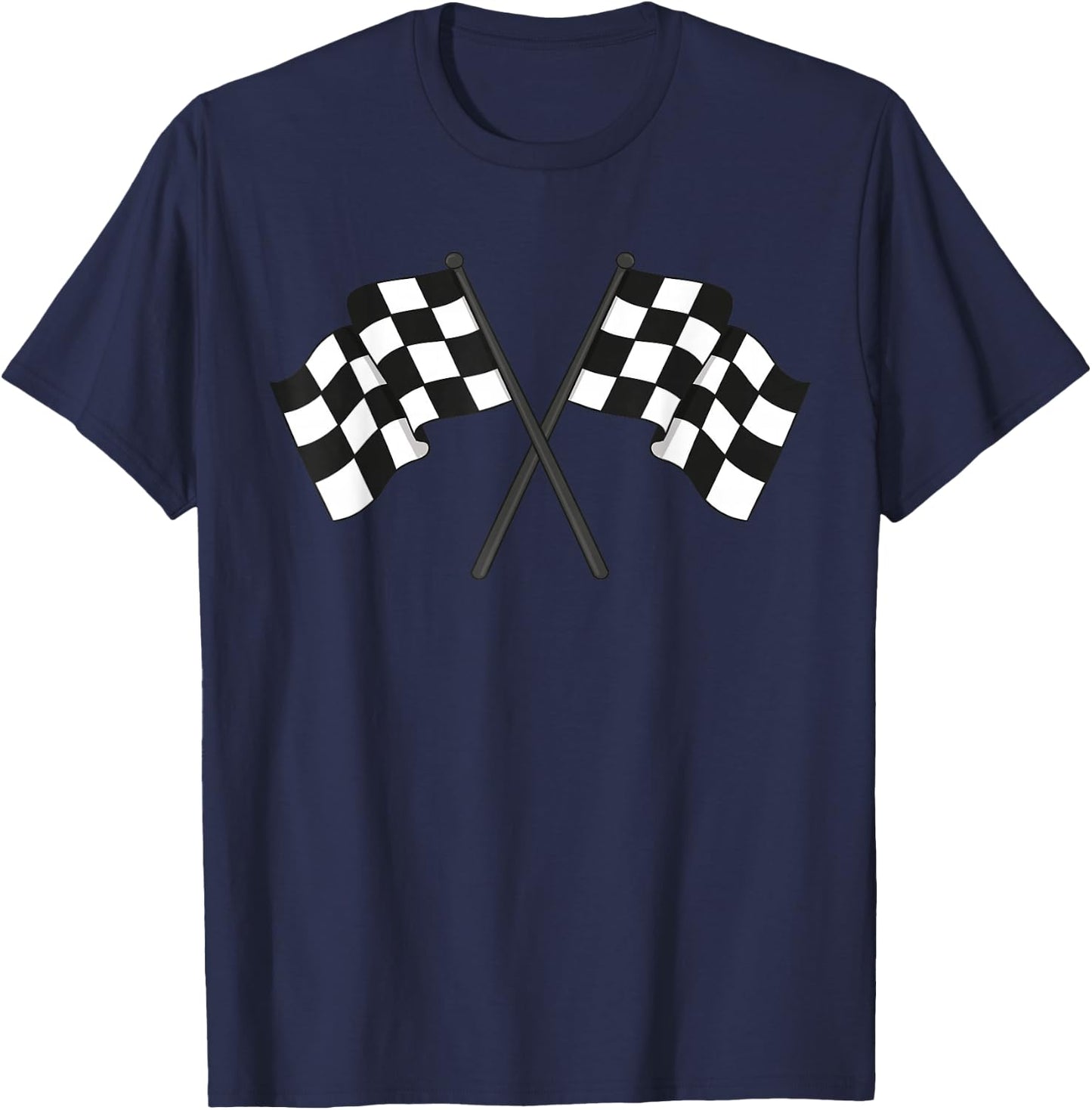 Checkered Flag Racing T-Shirt - T-Shirt | Navy