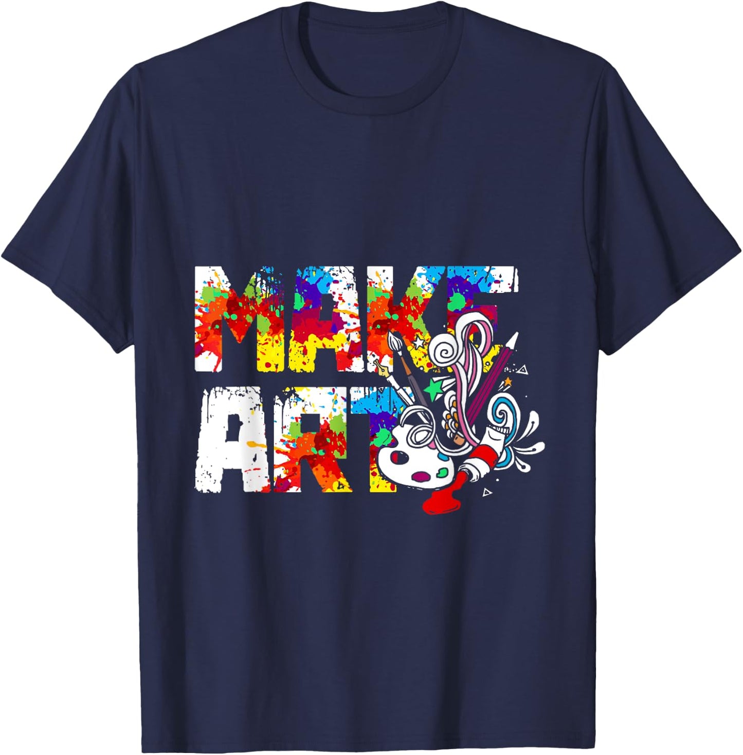 Make Art T-Shirt - T-Shirt | Navy