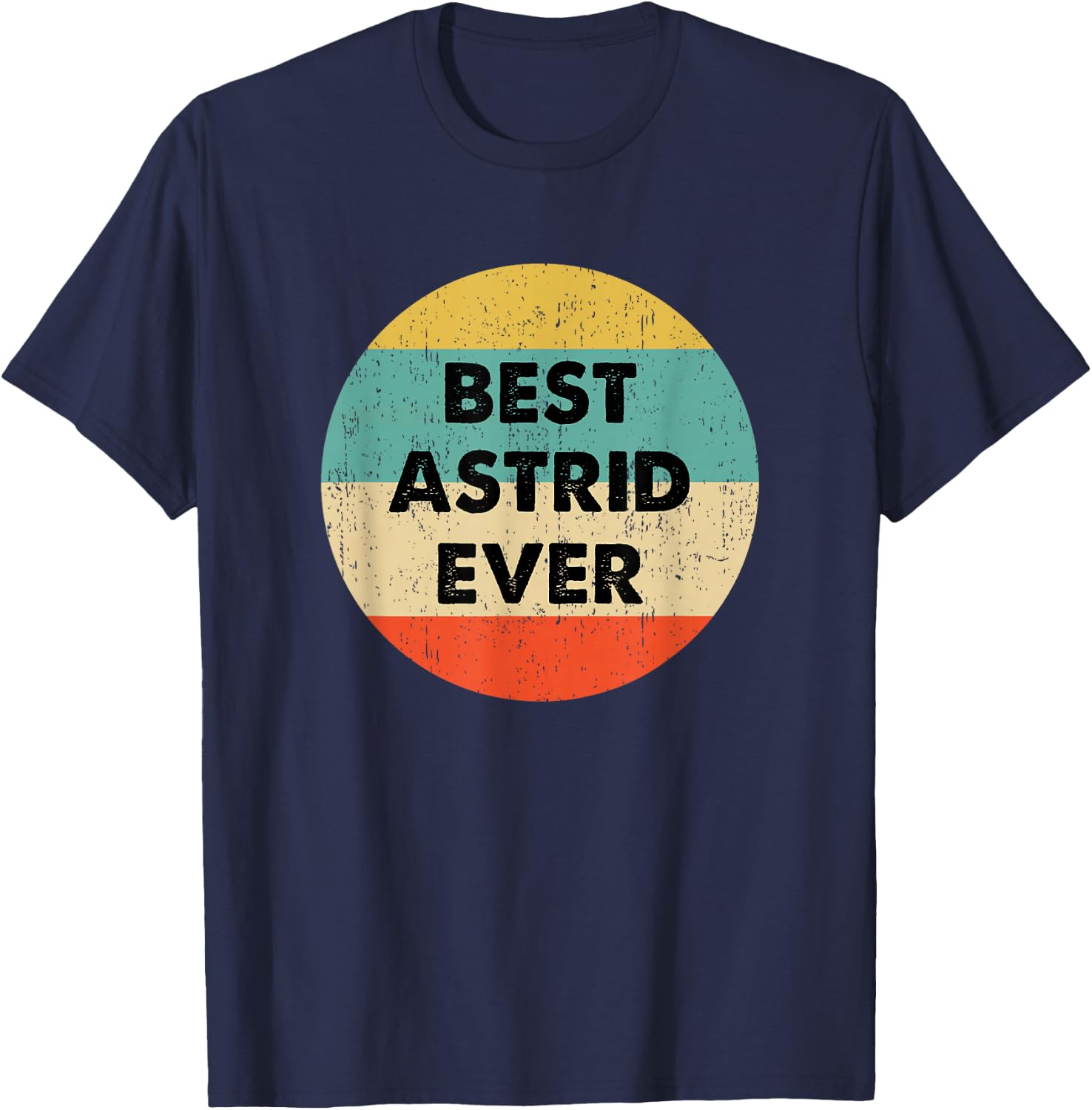 Astrid Name T-Shirt - T-Shirt | Navy