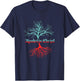 Root Tree Christian Christian Faith Fan Gift T-Shirt - T-Shirt | Navy
