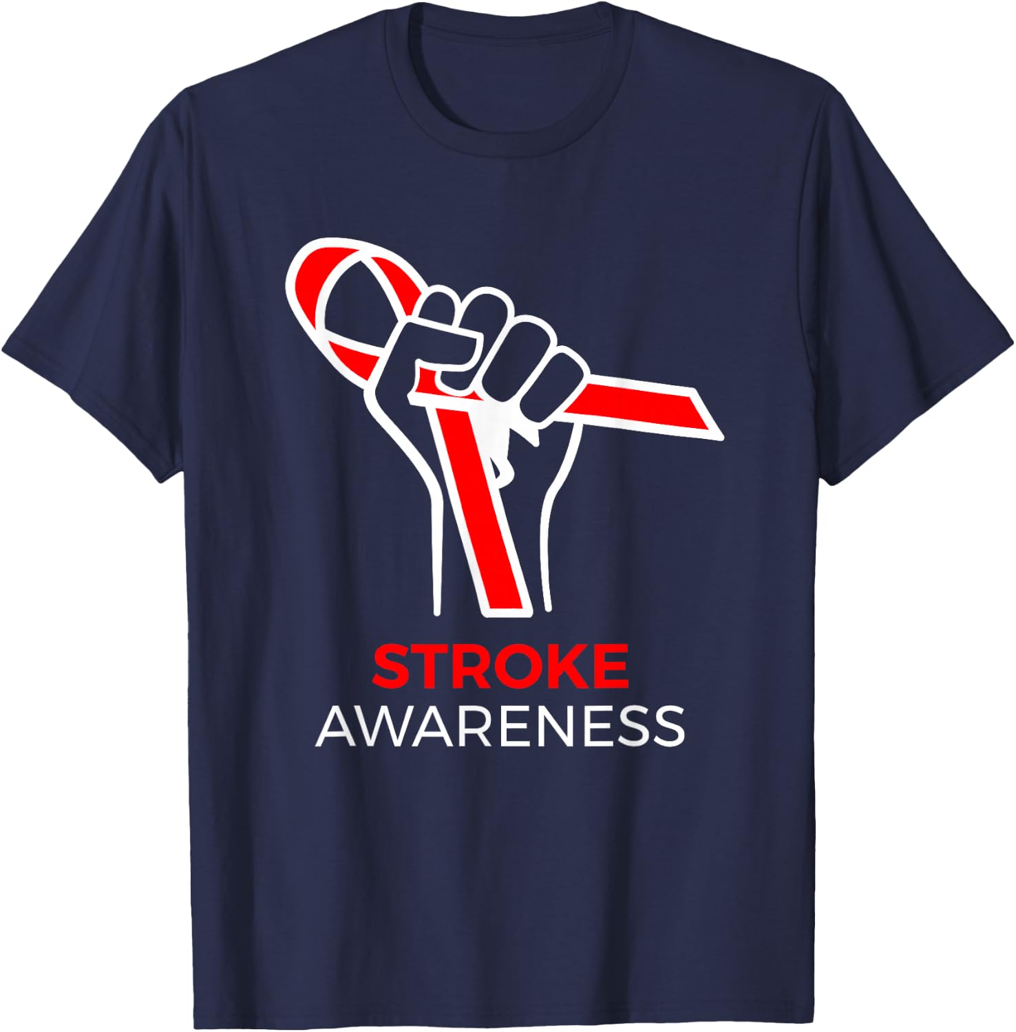Sroke Survivor Shirt National Stroke Awareness T-Shirt - T-Shirt | Navy