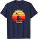 Vintage Kayak Snake River Idaho Adventure T-Shirt - T-Shirt | Navy